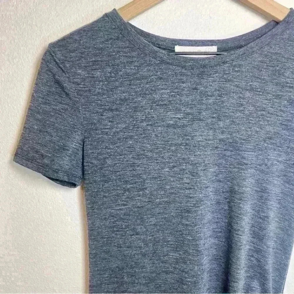Treasure & Bond Side Ruched Body-Con Dress in Heathered Navy Blue Size XS - Picture 3 of 12